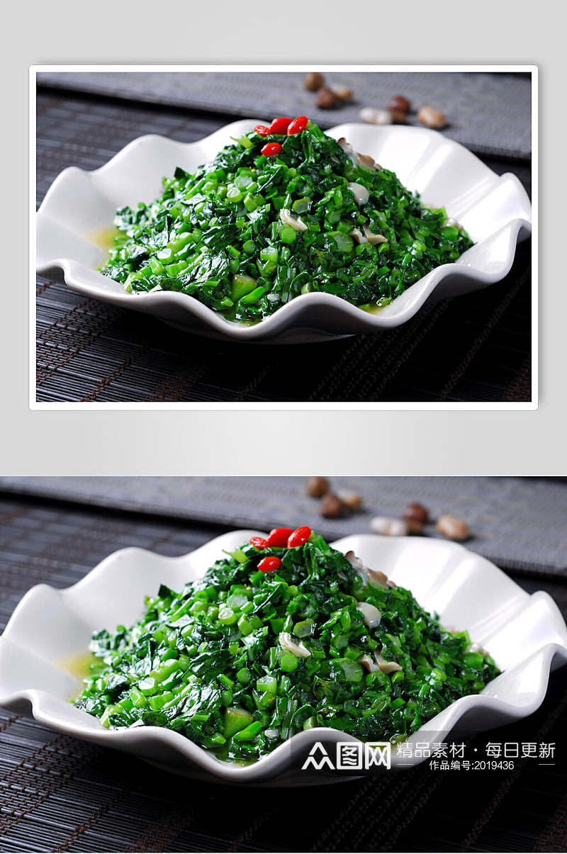 新鲜菌香青菜钵餐饮食品图片素材
