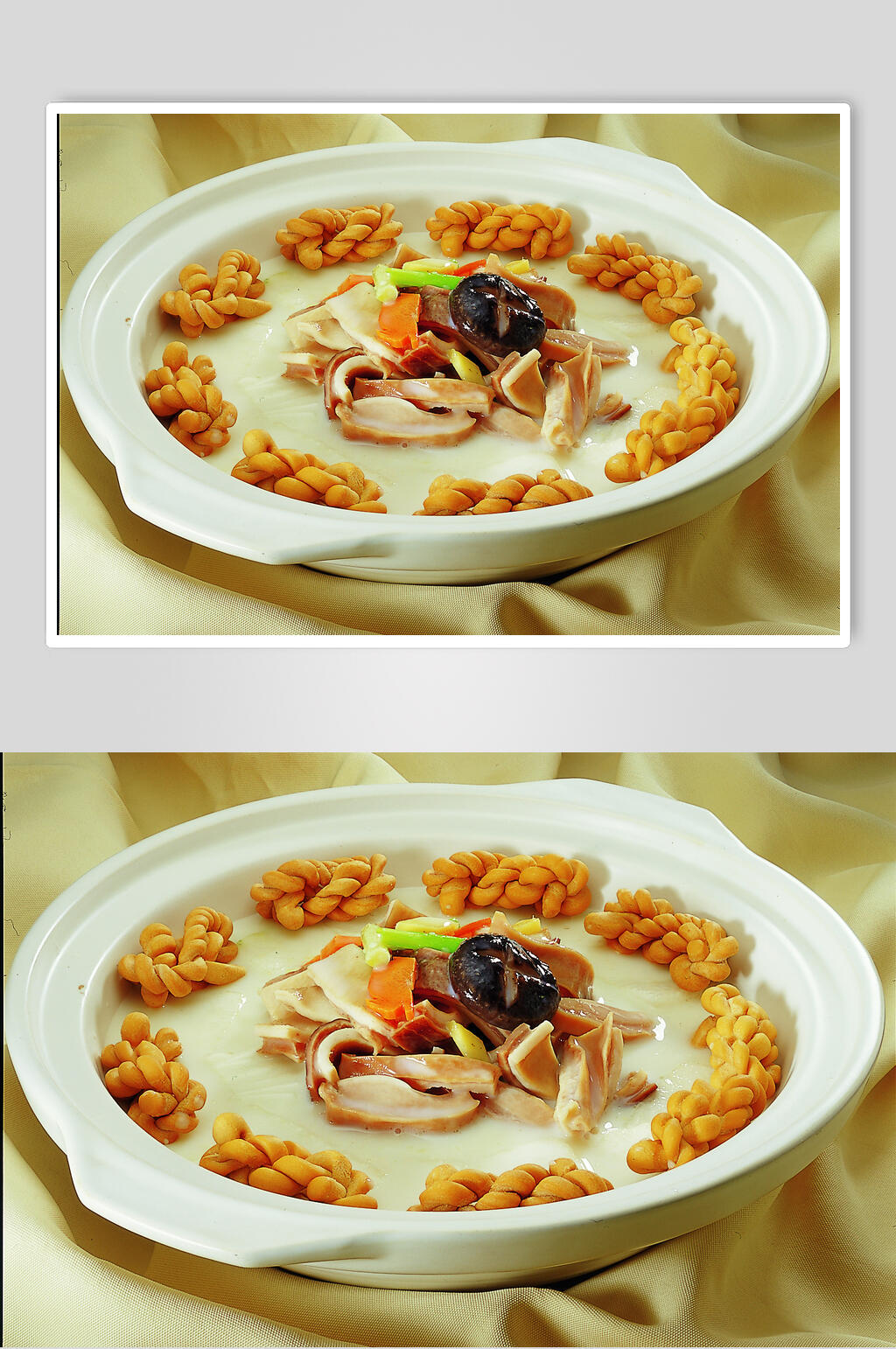 麻花煲猪肚美食高清图片素材