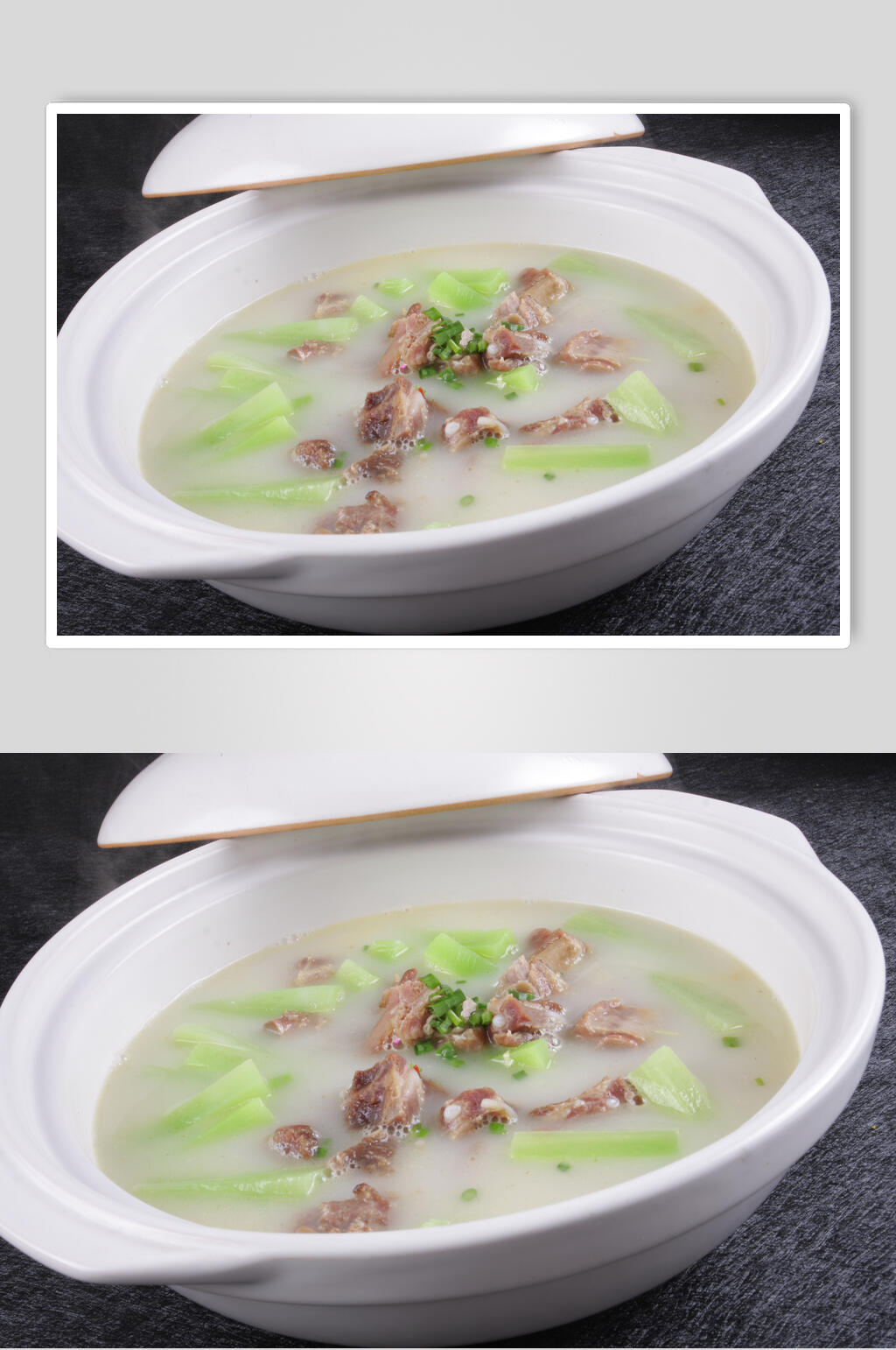 深山腊排清笋汤美食图片素材