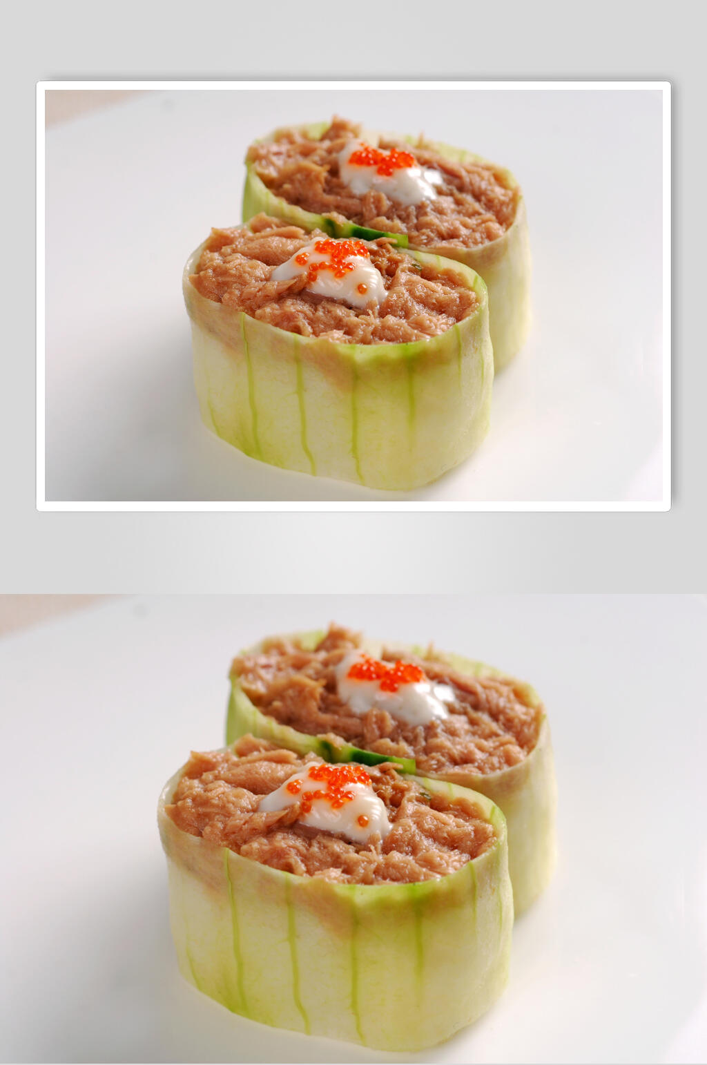 军舰卷吞拿鱼沙律餐饮食品图片素材
