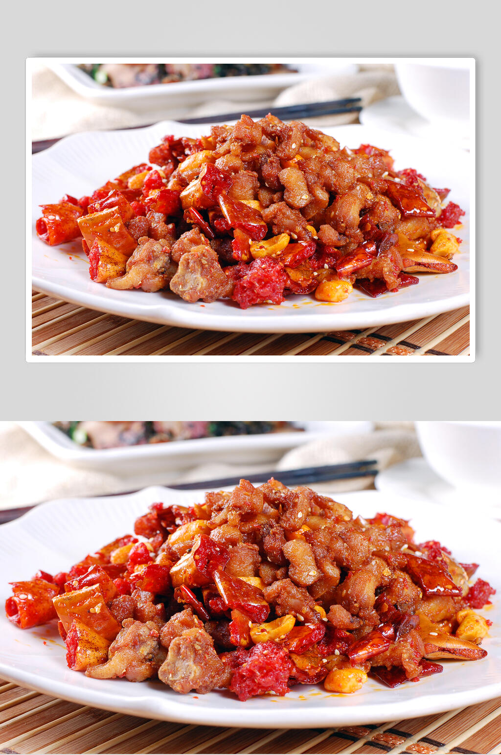 脆椒兔食品摄影图片素材