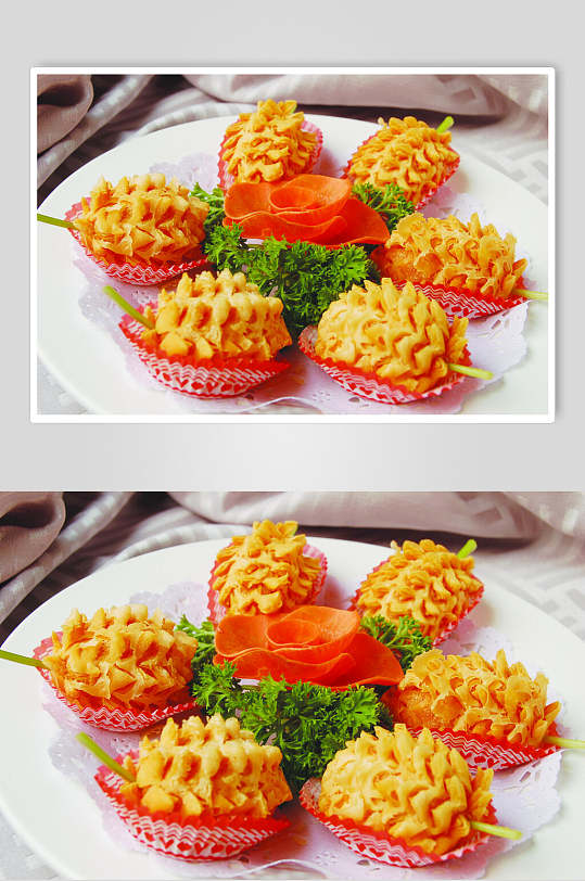 金黄泰国榴莲酥美食食品图片