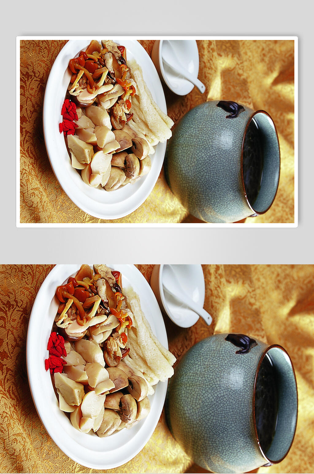 珍菌佛跳墙食物高清图片素材