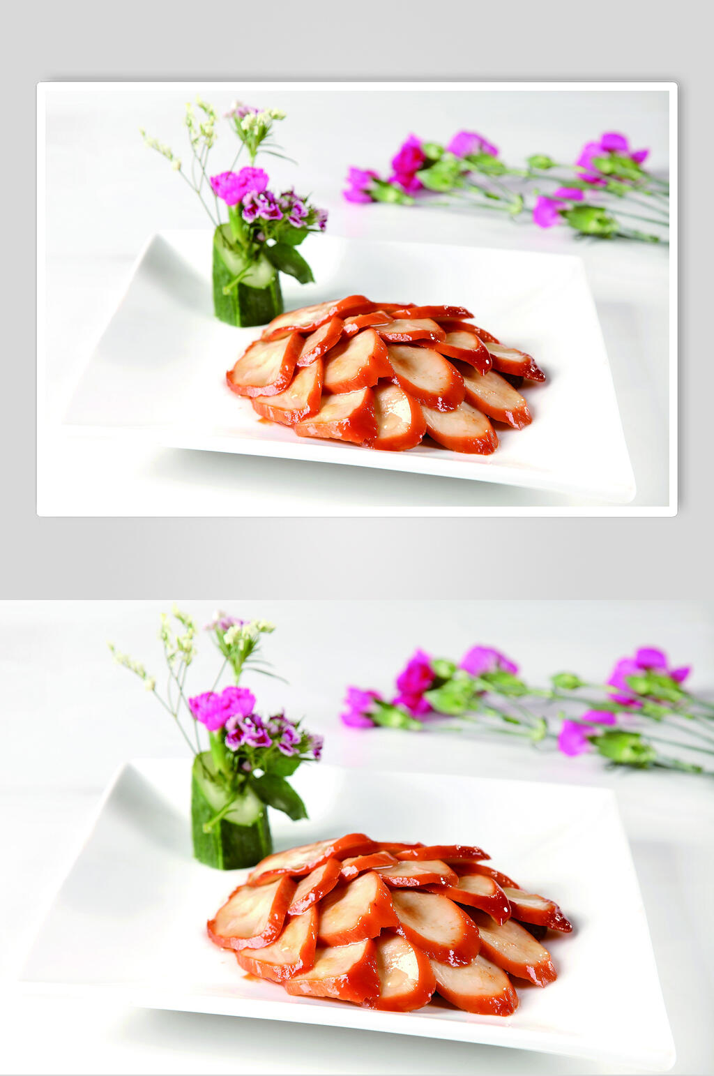 酱香杏鲍菇食物图片素材