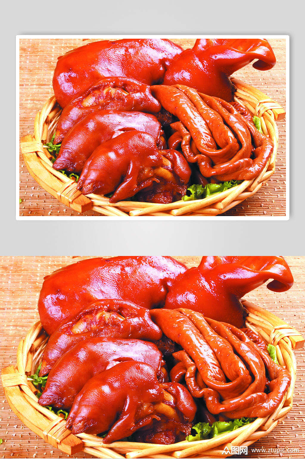 美味川式卤猪蹄食物图片
