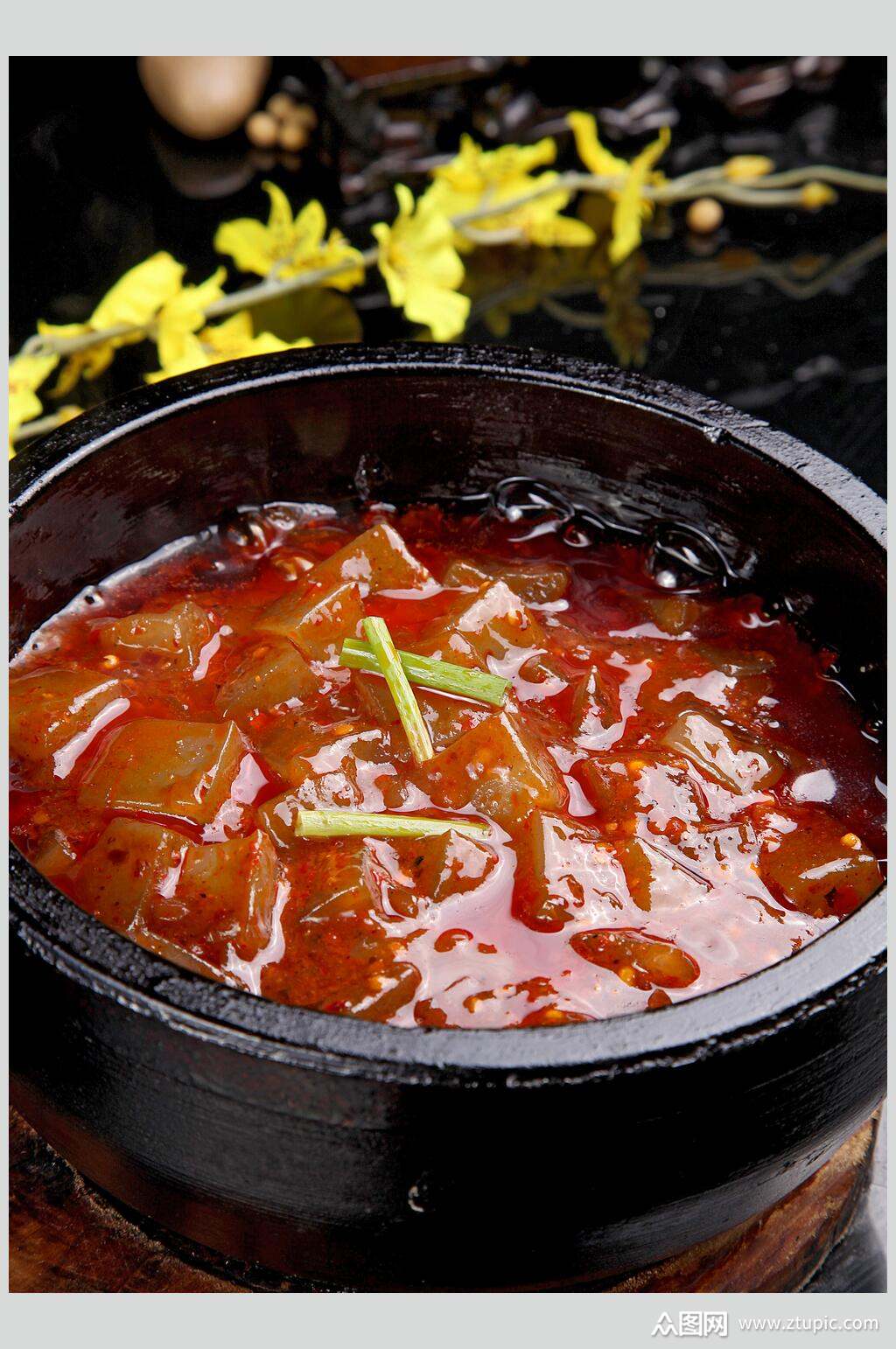 香浓美味石锅凉粉食物图片素材