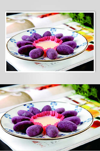 小紫薯餐饮美食图片