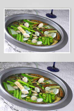 热菜椒汁什锦美食摄影图片