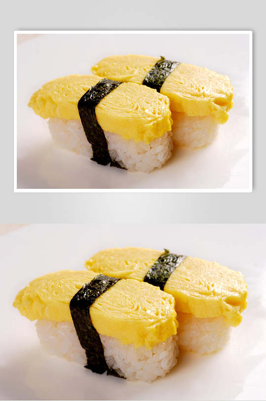 握寿司玉子寿司食品图片