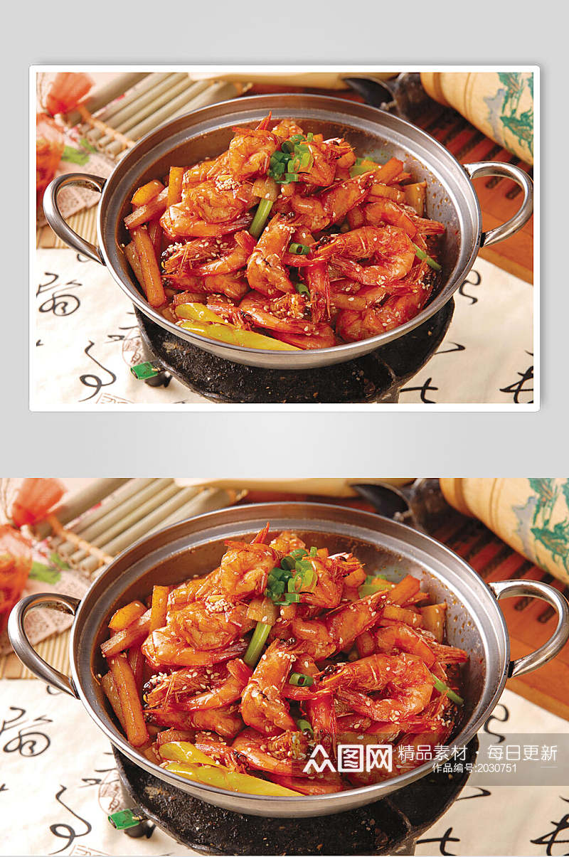 海鲜干锅香辣虾美食食品图片素材
