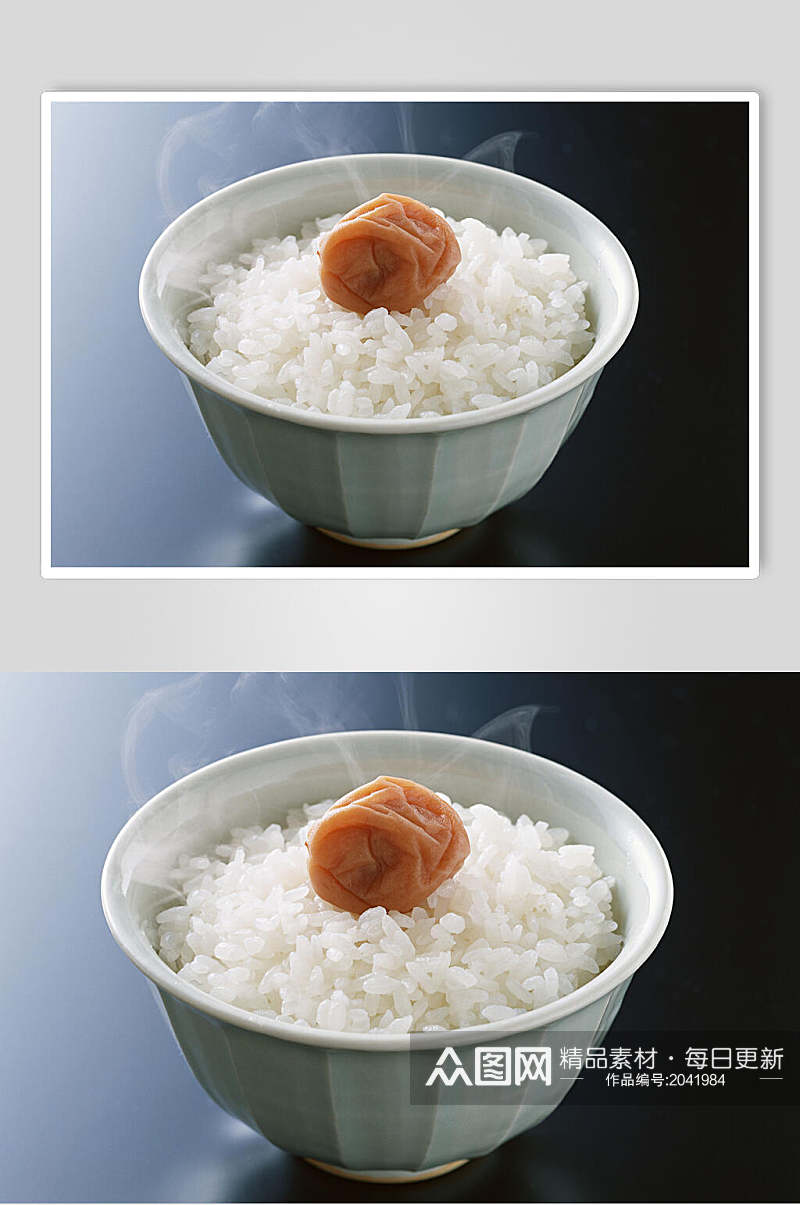 火腿蒸米饭高清图片素材