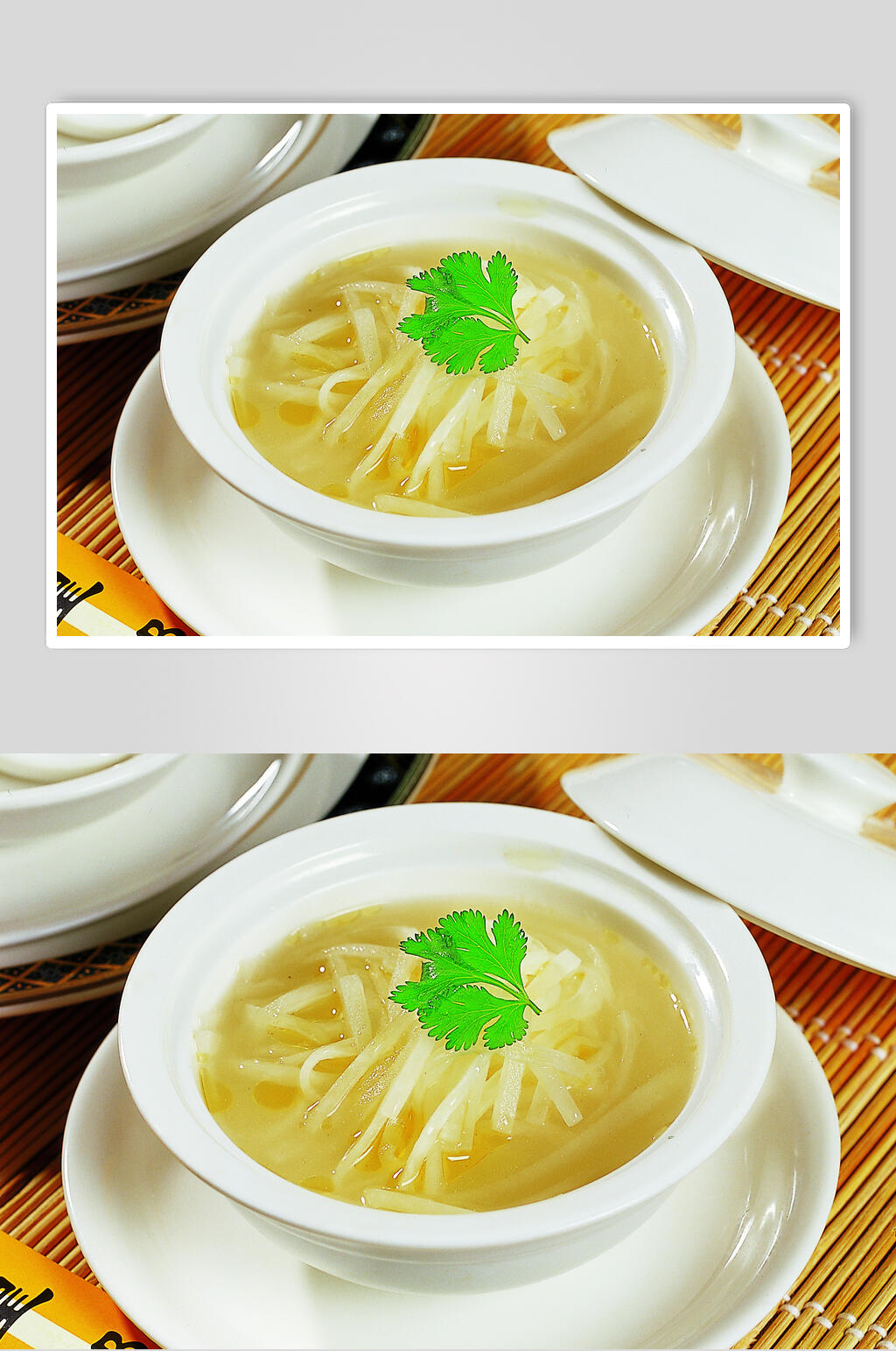 营养健康翅汤萝卜丝美食图片素材