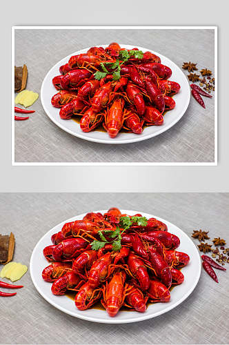 招牌麻辣小龙虾食品摄影图片