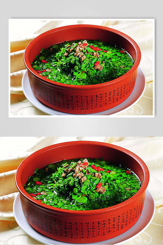 绿色营养青菜钵食物摄影图片