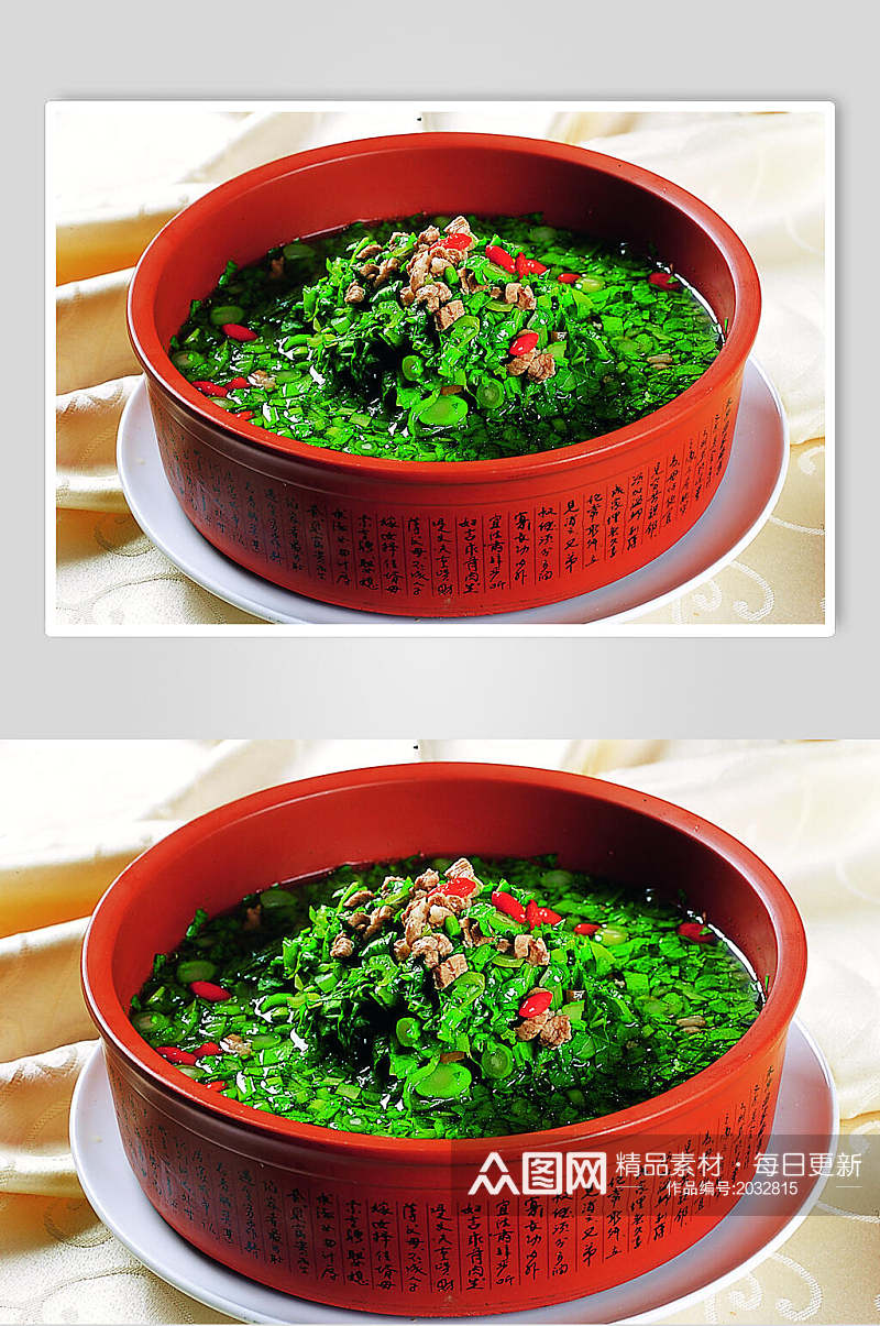 绿色营养青菜钵食物摄影图片素材