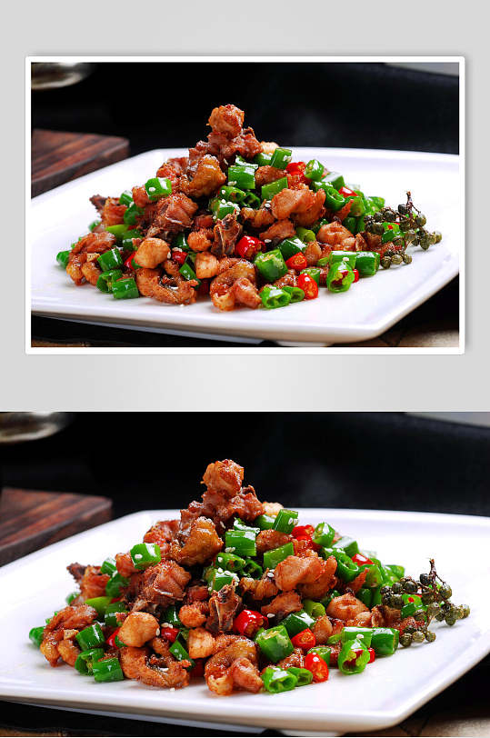 时尚川菜印尼小炒鸡美食摄影图片