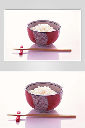 飘香白米饭蒸米饭食物图片