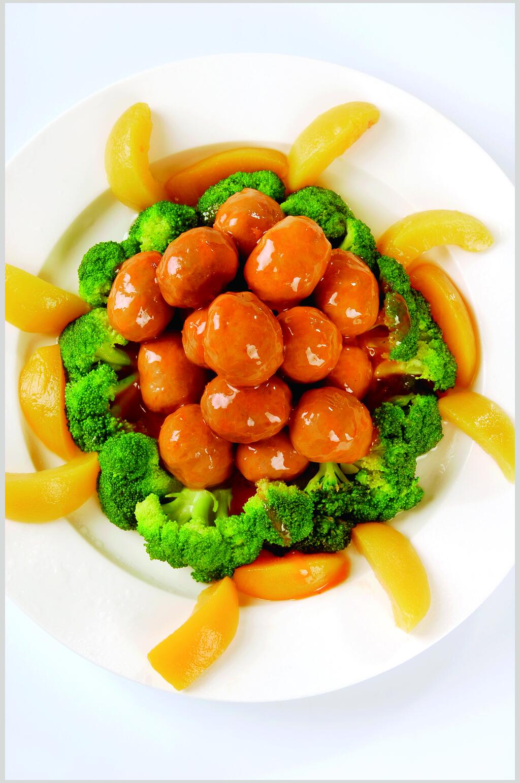 鲍汁撒尿牛肉丸美食摄影图片素材
