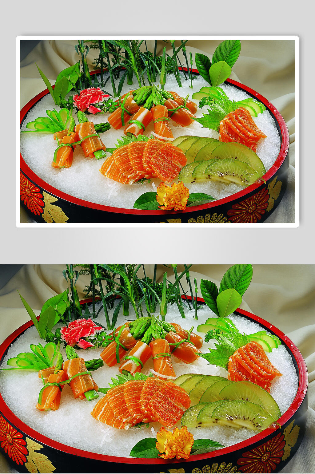 千枝子素鱼生食物高清图片素材