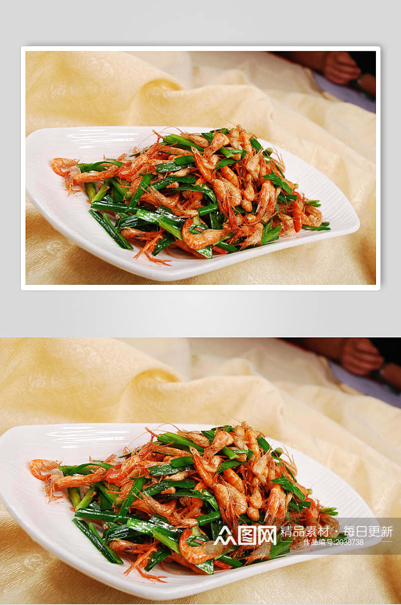 小炒荷塘虾美食摄影图片素材