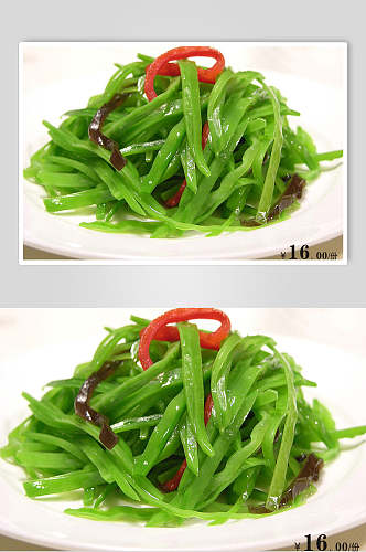 三丝荷兰豆美食食品图片