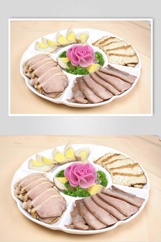 卤水拼盘食品摄影图片