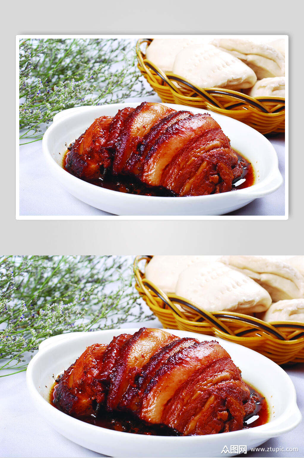 香浓美味梅菜扣肉元份美食摄影图片素材