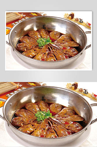 干锅鸭头食品摄影图片