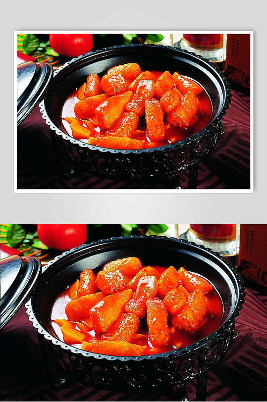 石锅银鳕鱼元份美食食品图片