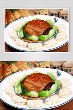芽菜千张肉美食摄影图片
