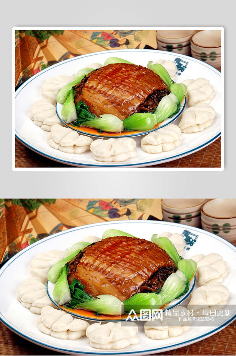 芽菜千张肉美食摄影图片素材