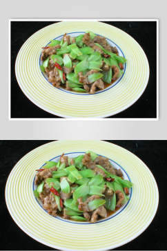 芥菜炒牛肉食品图片