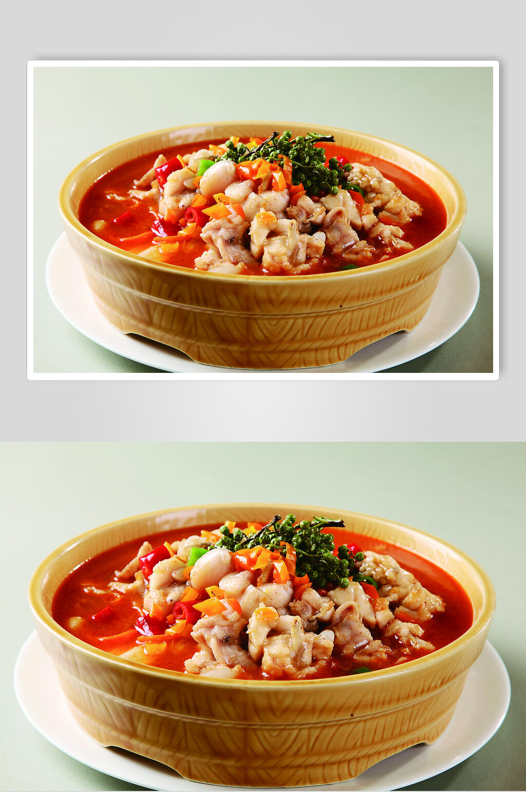 特色大盆牛蛙美食摄影图片素材