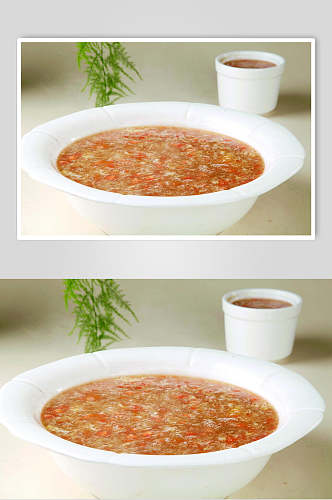 营养美味燕麦汤美食图片