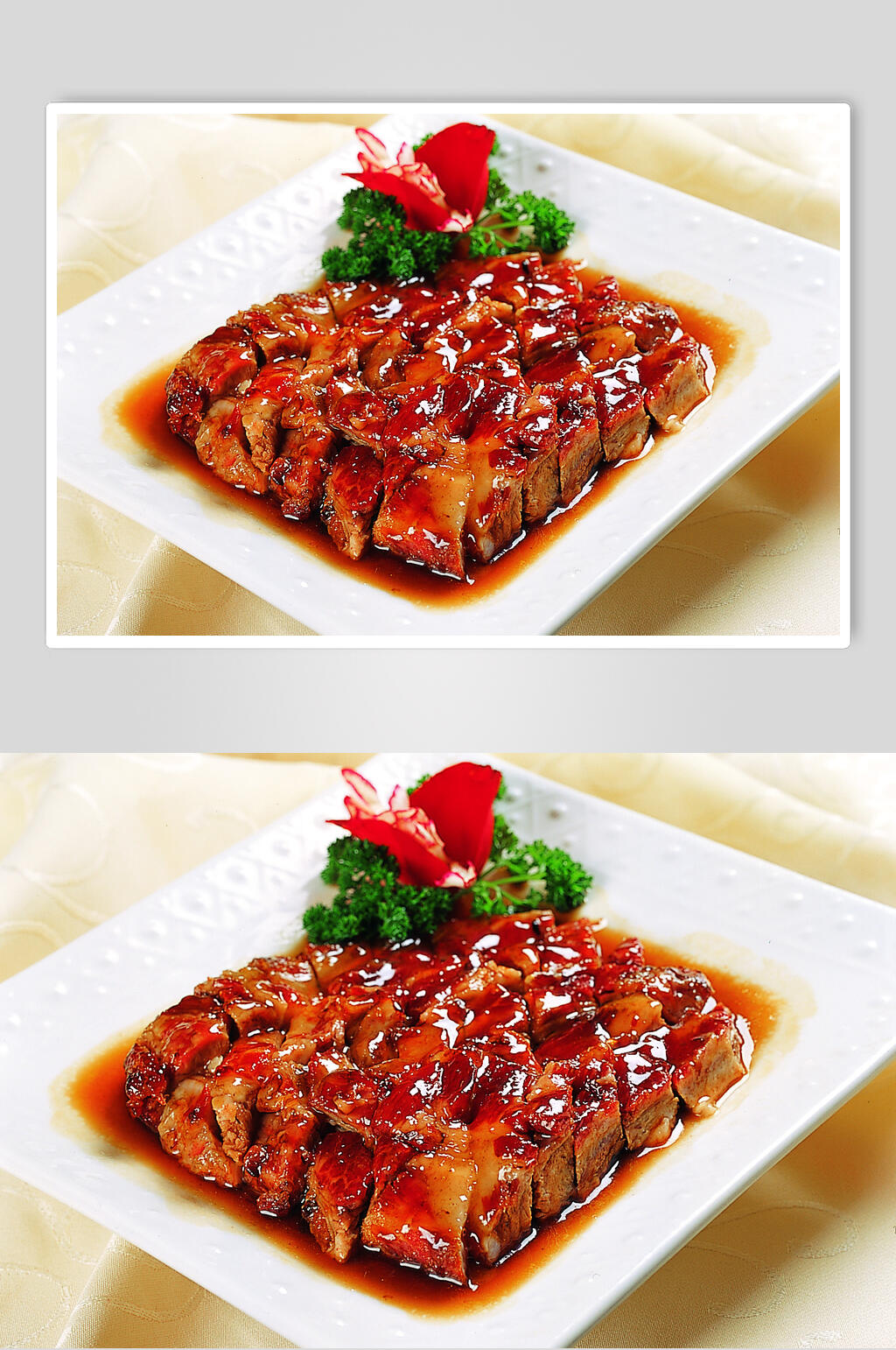 美味蜜汁排骨食物图片素材