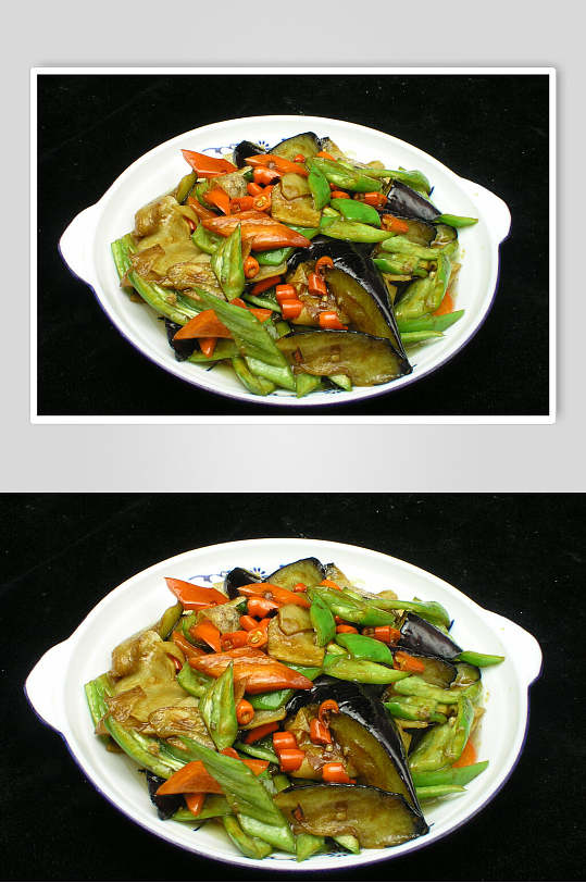 新鲜地三鲜餐饮食品图片