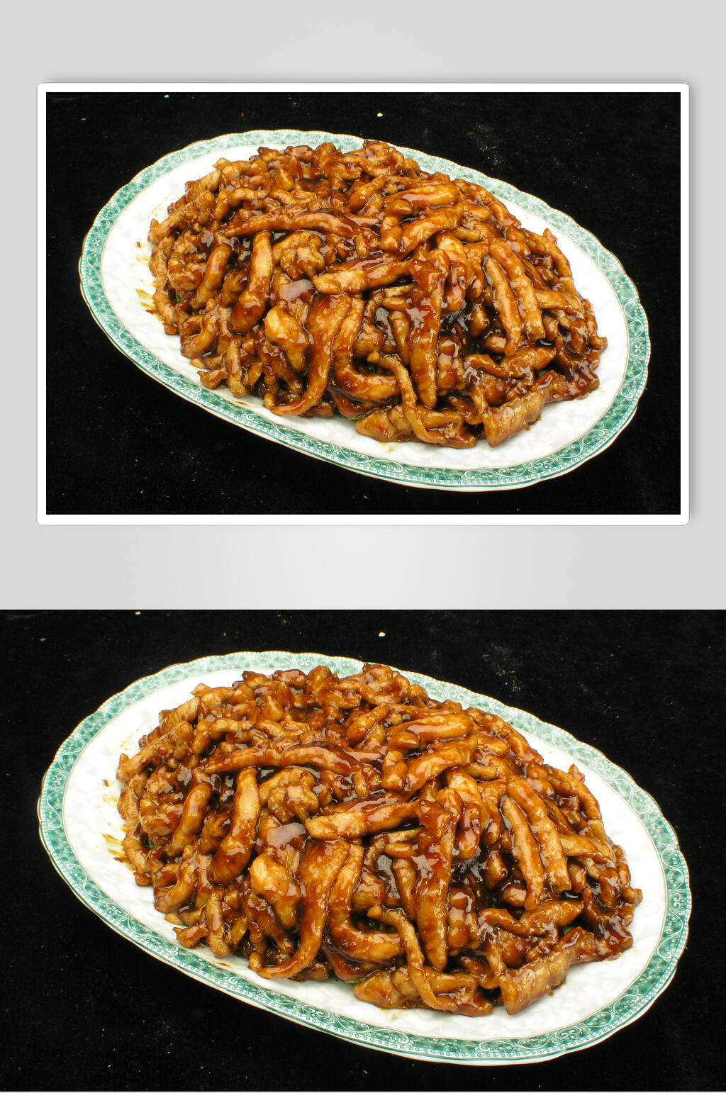 香浓美味京酱肉丝食品图片素材