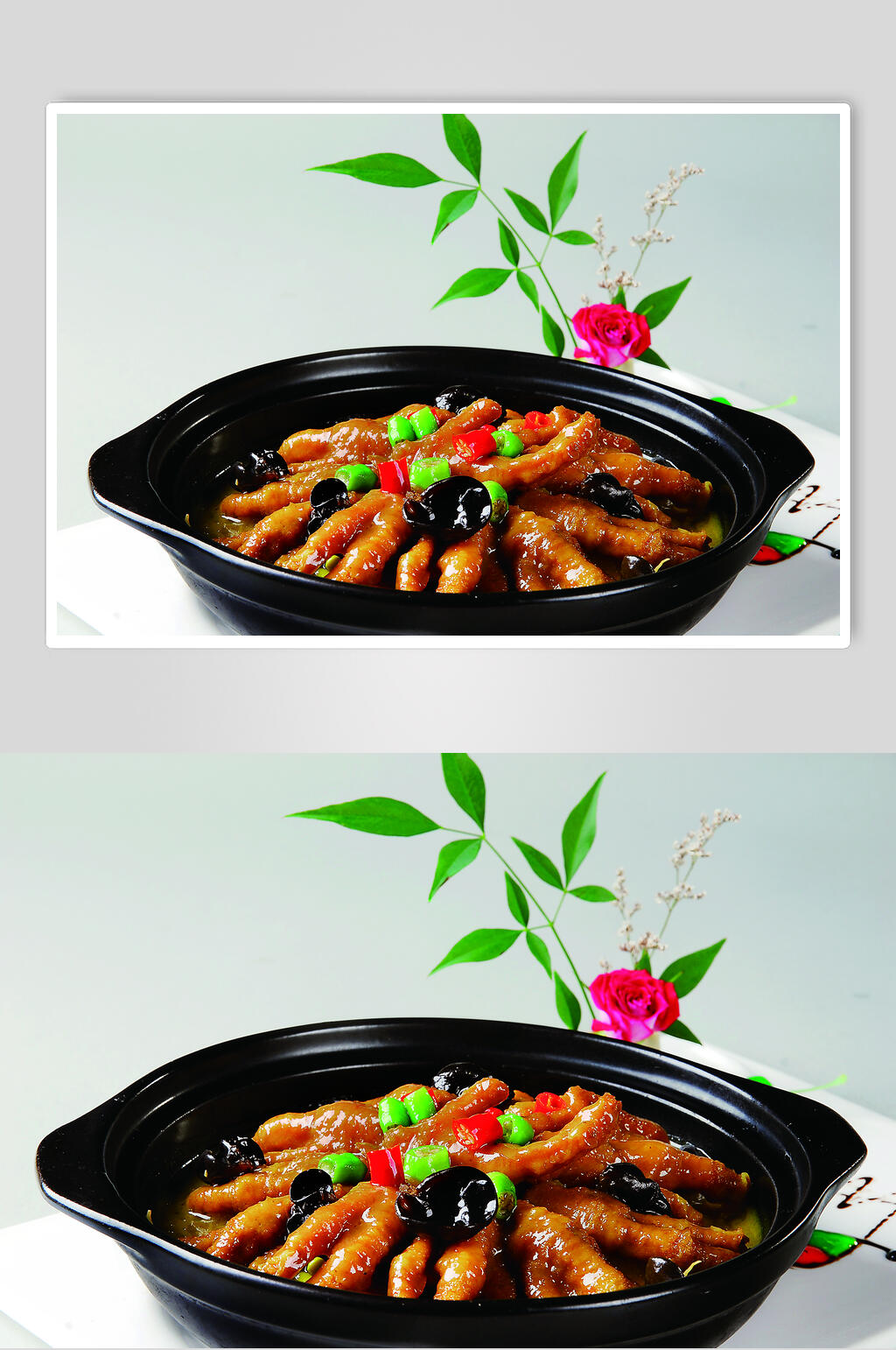 粉丝咖喱凤爪煲食物图片素材