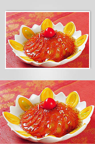 桂花糯米藕美食摄影图片
