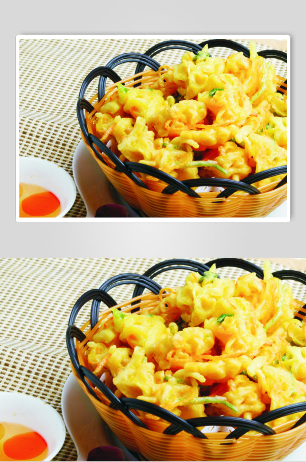 香炸野菜丸食物摄影图片素材
