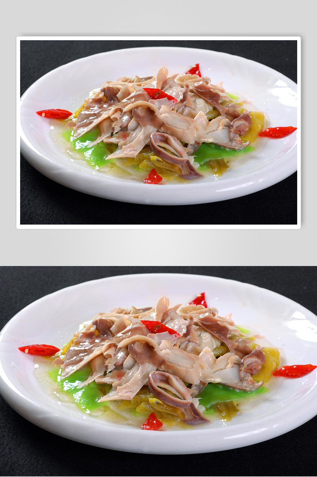 大热菜酸菜烩肚片食品摄影图片素材