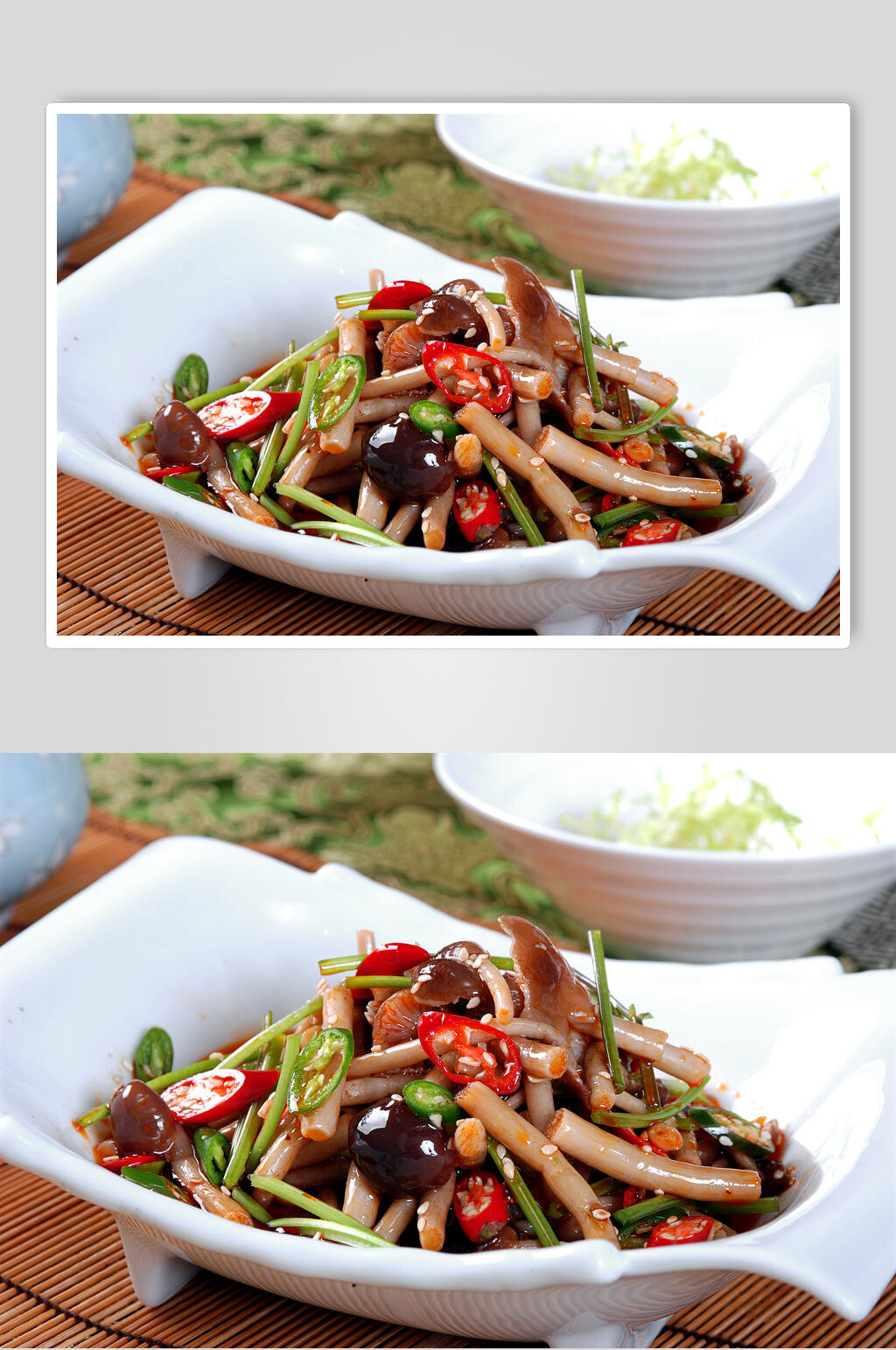风味茶树菇高清图片素材