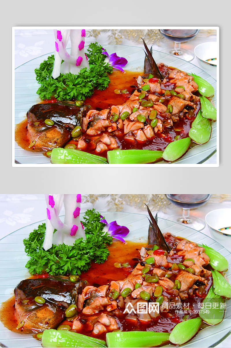 容和银龙鱼美食食物图片素材