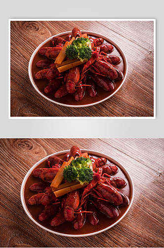 秘制麻辣小龙虾食品图片