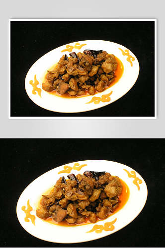 陈皮兔丁餐饮食品图片