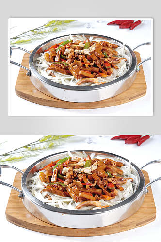 鲜味干锅笋食物图片