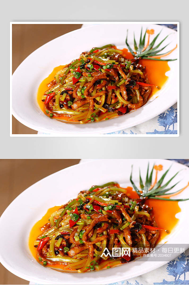 鲜香美味鱼香肉丝餐饮食物图片素材