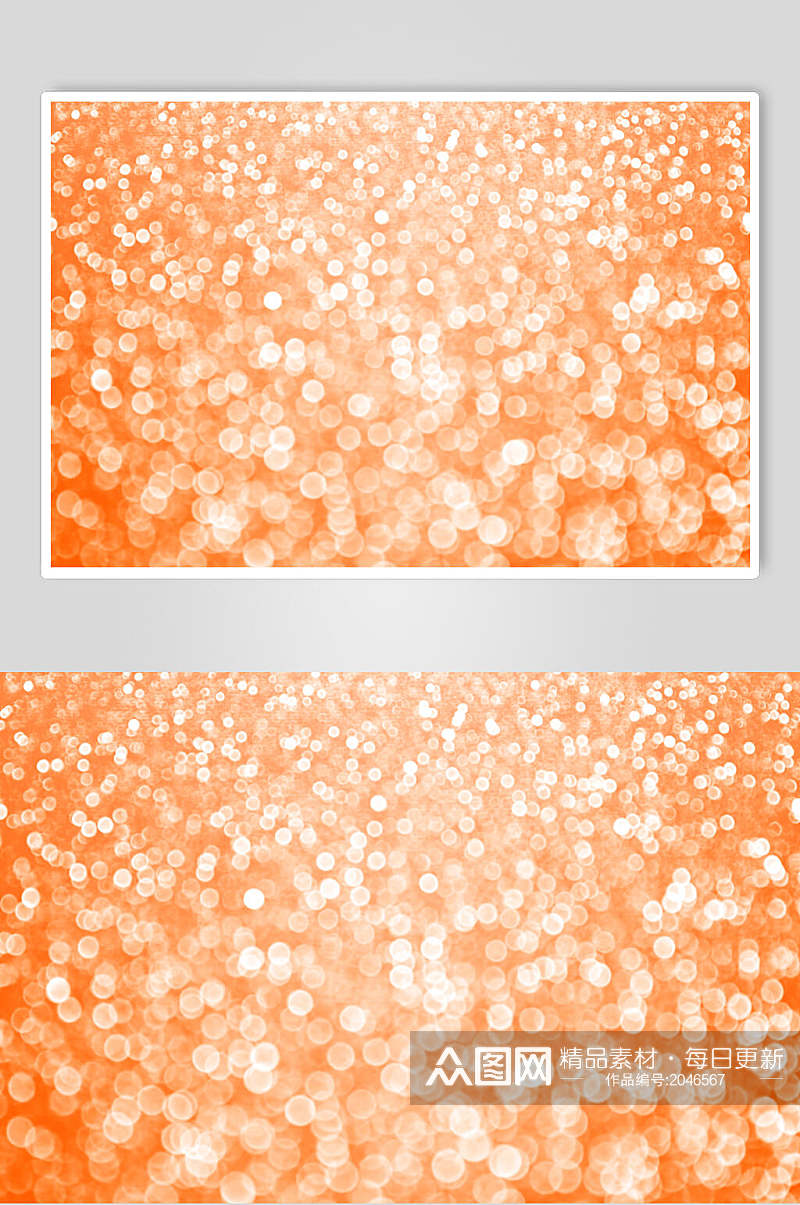 橙色粒子光斑光圈图片素材