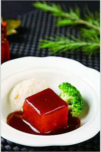 南朱东坡肉焖饭美食图片