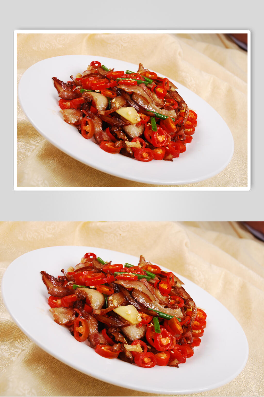 香辣美味小炒腊猪脸食物图片素材